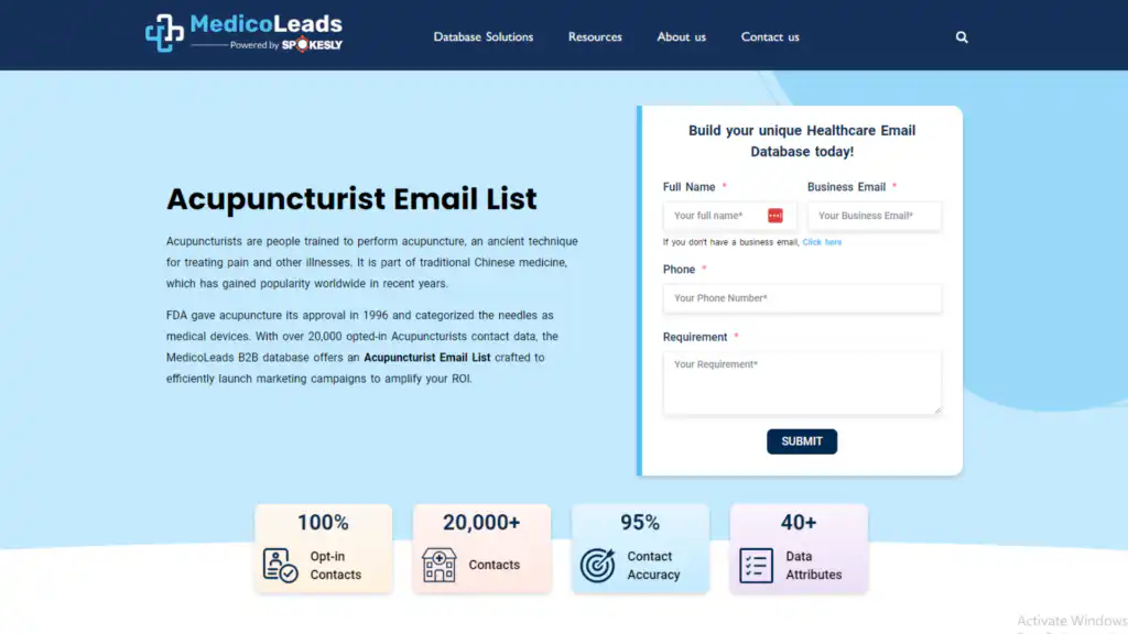 Leverage Healthcare Database Providers 