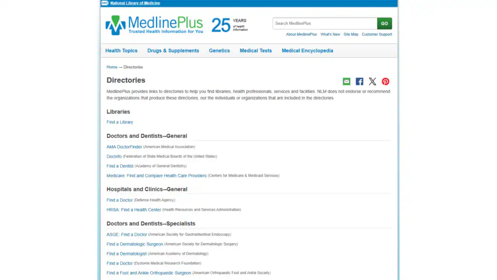 Online Directories