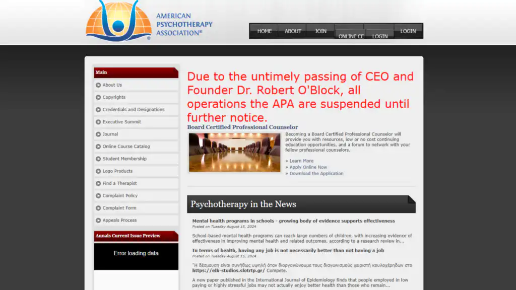 Professional Associations and Societies