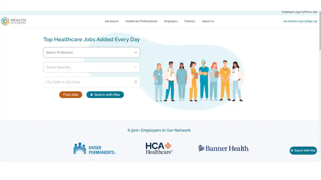 Check Healthcare Recruitment Websites