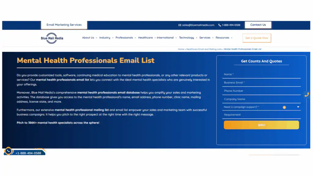Blue Mail Media – High-Quality Lists