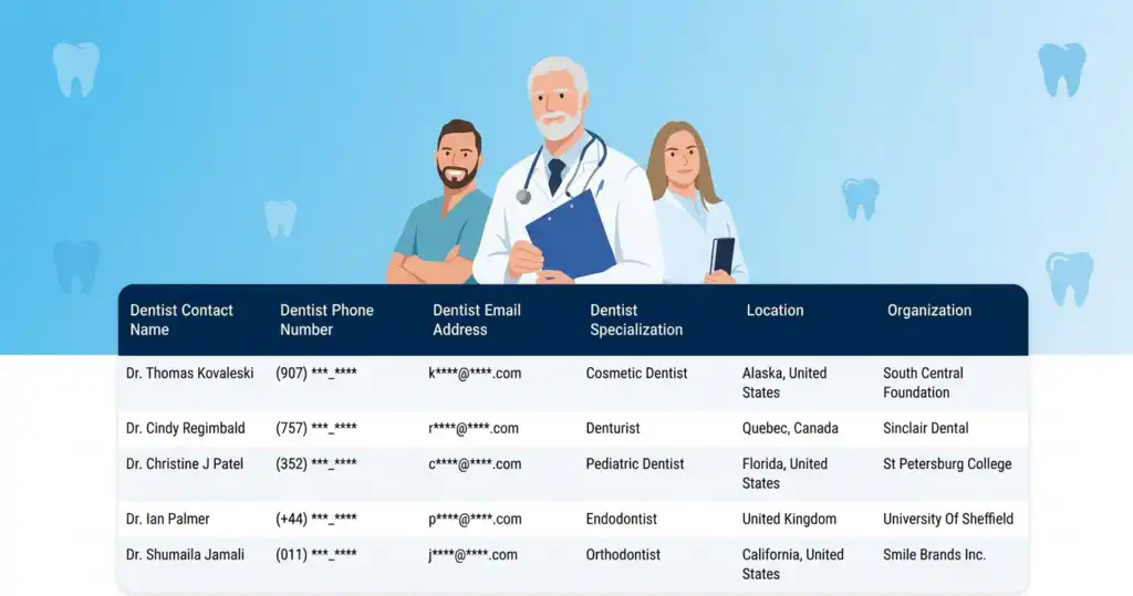 Build a Verified Dentist Contact Database