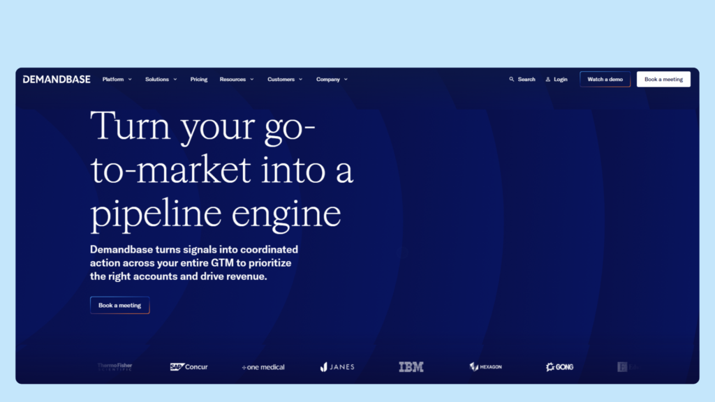 Demandbase Homepage healthcare Email List