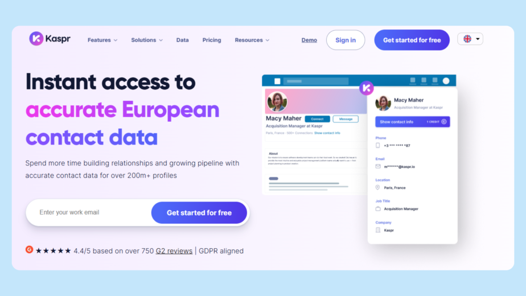 Kaspr homepage healthcare mailing list