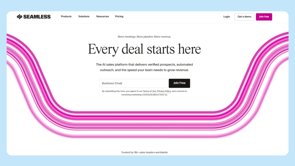 Seamless.ai Homepage Healthcare Email List