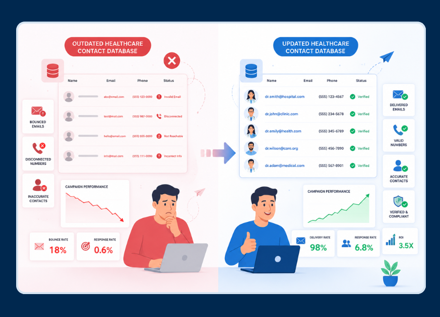 How Outdated Healthcare Contact Databases Hurt B2B Campaigns