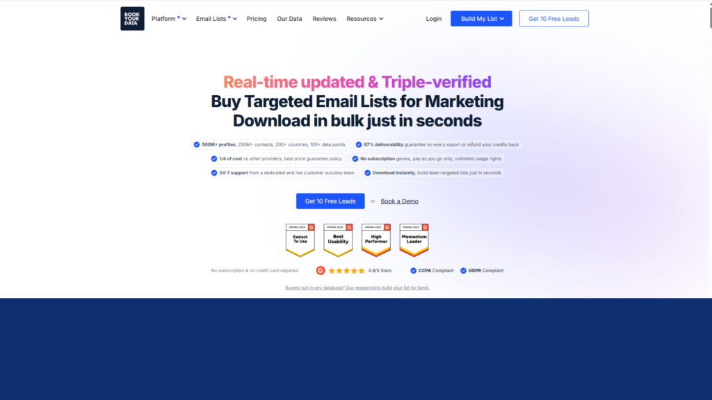 BookYourData