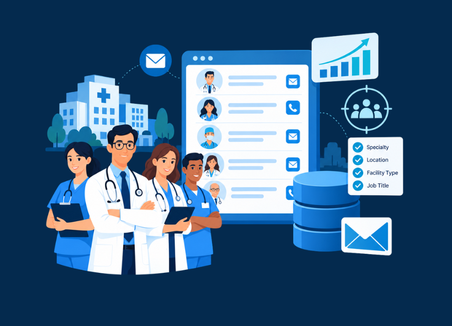 Top 5 B2B Data Providers for Healthcare Industry Email Lists