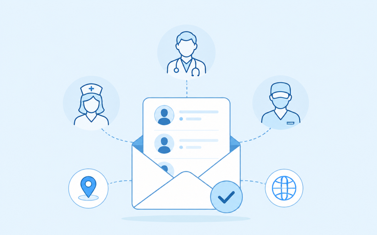 Ready-to-Deliver Healthcare Email Lists by Specialty and Location